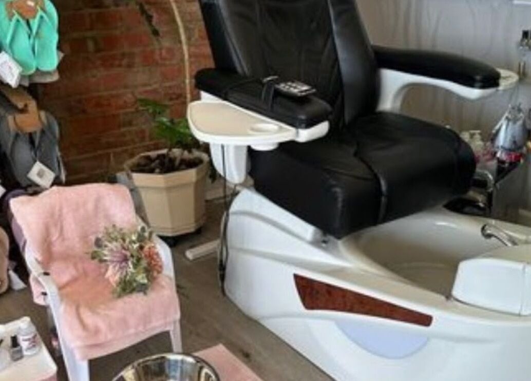 Spa chair at Natures Beauty Spa Salon, Poowong, Victoria, AU, ready for a luxurious pedicure treatment.