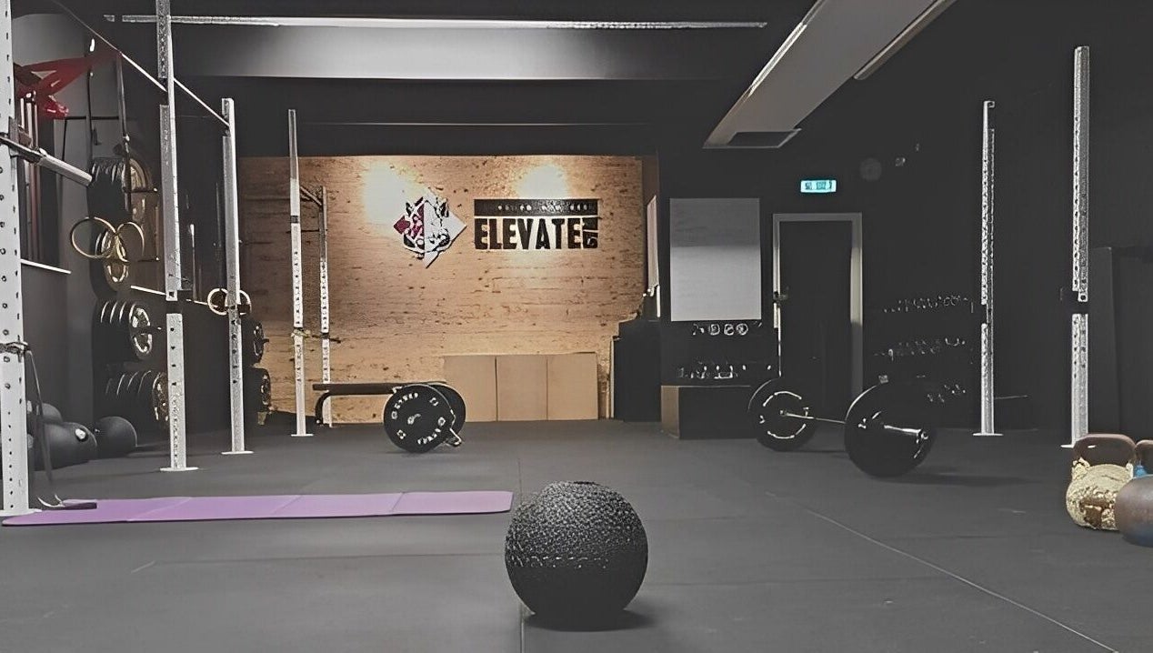 Spacious workout area at Elevate Gym + Athlete Recovery, Clogher, Northern Ireland, GB, with modern equipment.