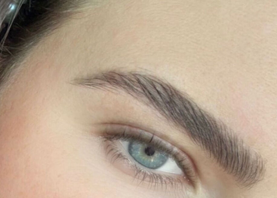 Perfectly shaped eyebrow at The Glow Up, Blackpool, England, GB, showcasing expert grooming.