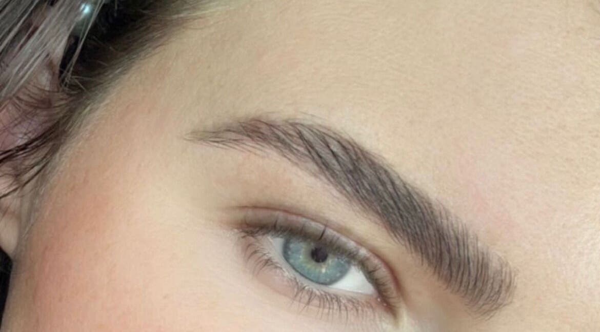 Perfectly shaped eyebrow at The Glow Up, Blackpool, England, GB, showcasing expert grooming.