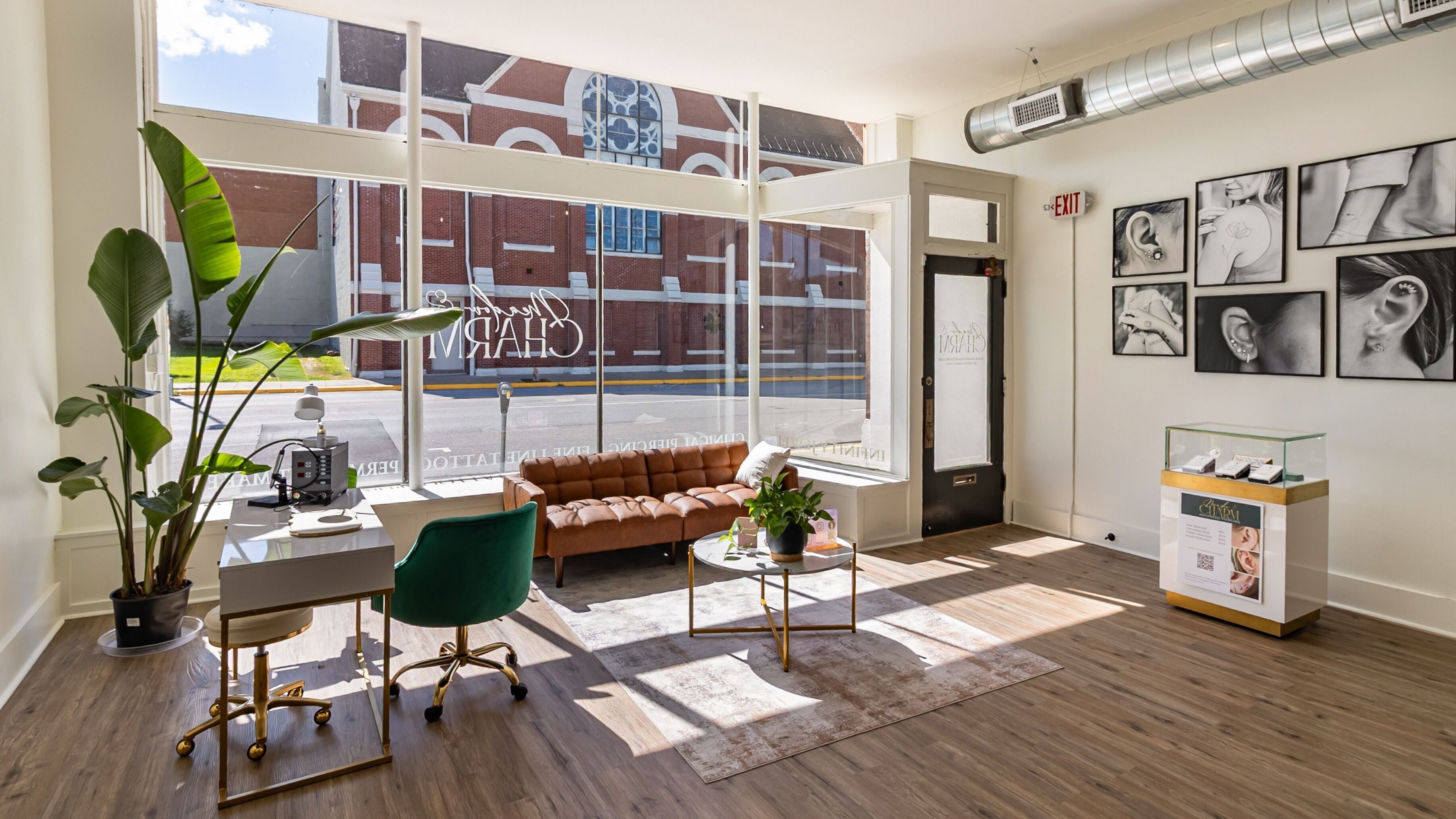 Bright interior of Meadow & Charm - NEW LOCATION COUNCIL BLUFFS, Council Bluffs, Iowa, US. Modern decor with natural light.