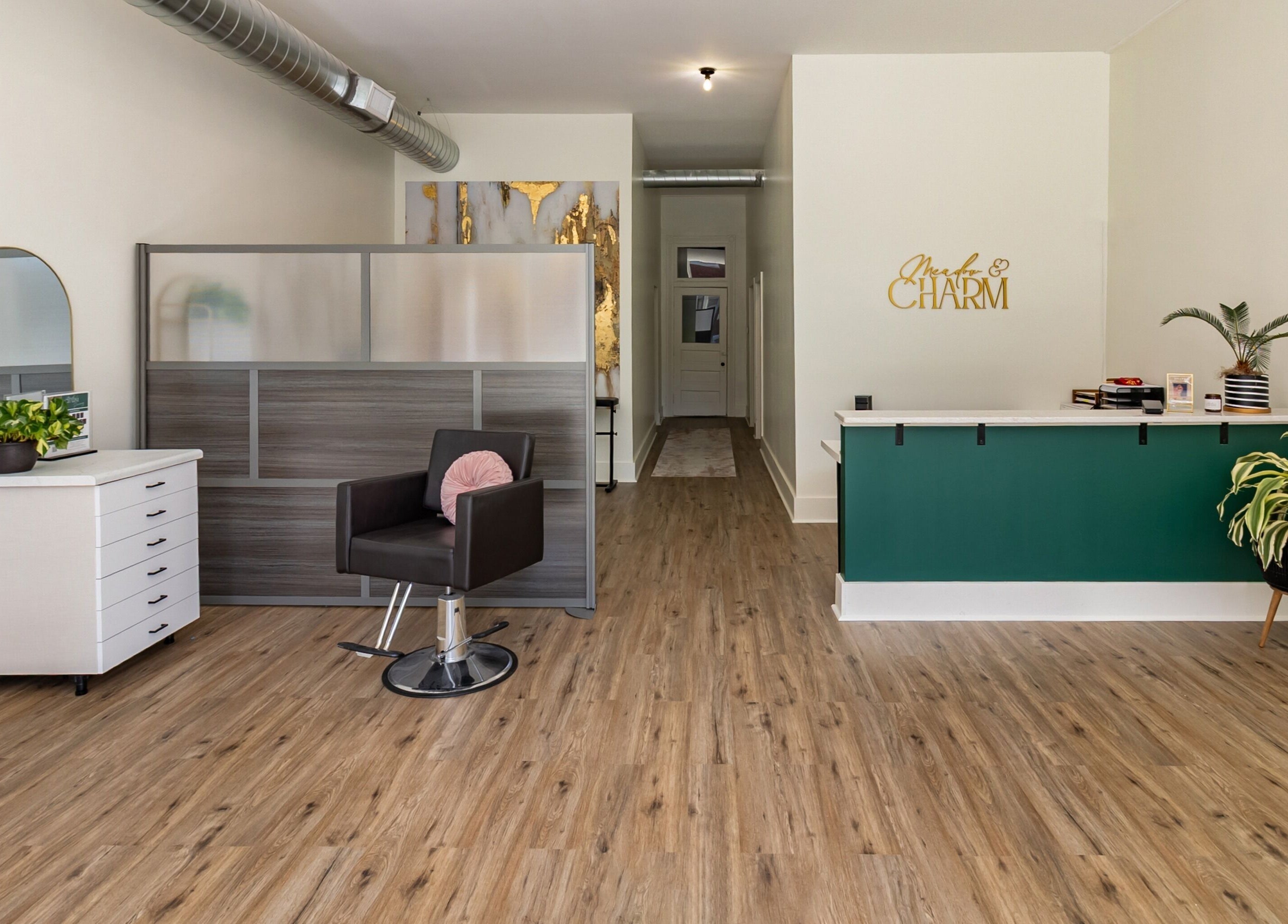 Stylish interior of Meadow & Charm - Council Bluffs, Iowa, US, featuring modern decor and elegant design elements.