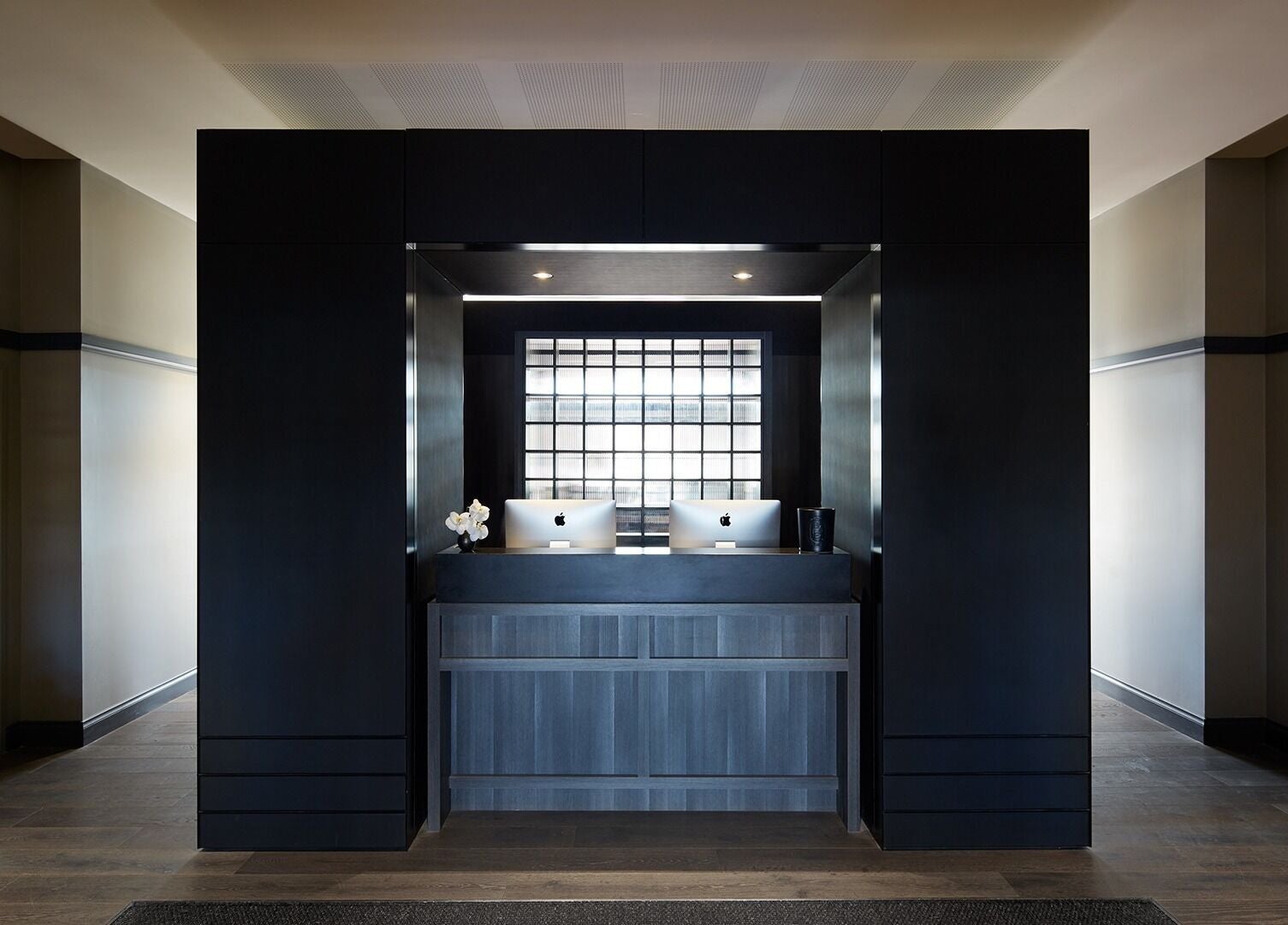 Elegant reception area at Hale Spa, Barton, Australian Capital Territory, AU showcasing modern design.