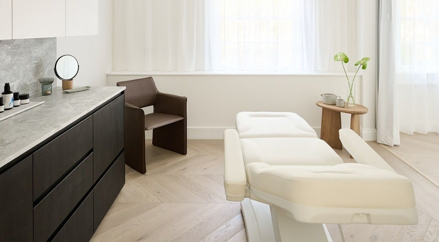Modern spa room at Hale Aesthetics, Barton, ACT, AU with aesthetic bed and decor.
