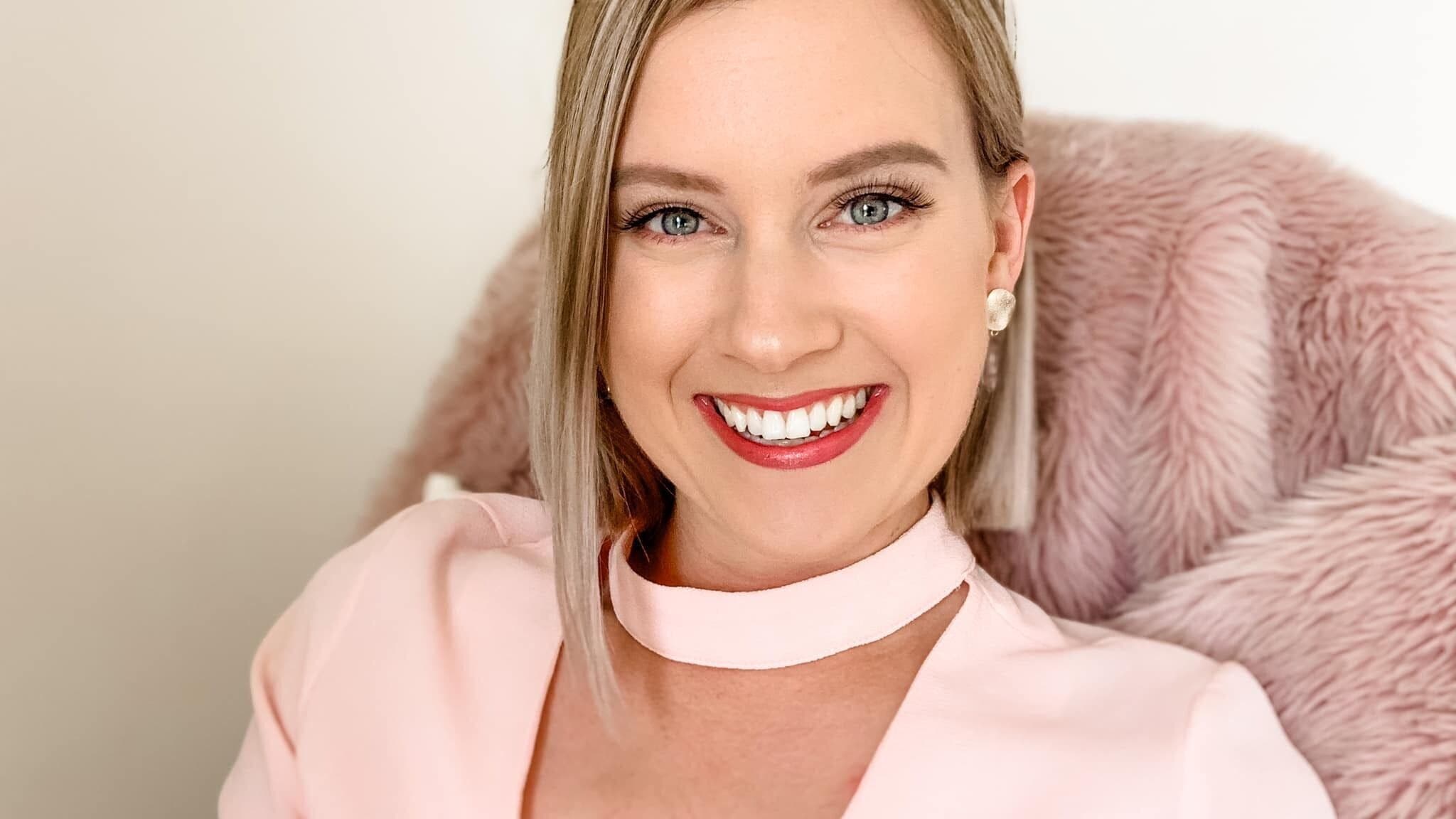 A smiling person with makeup showcasing work by Makeup and Brows by Kaylie Anne, Mount Gambier, South Australia, AU.