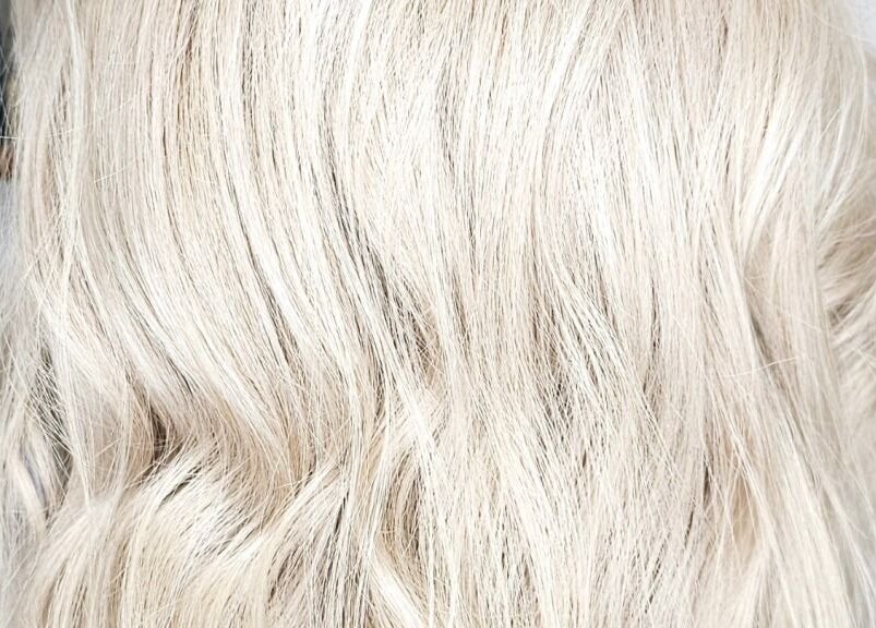 Platinum blonde waves styled at Mane Obsession in Sutherland, New South Wales, AU.