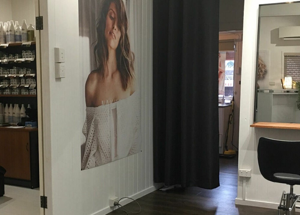 Chic interior of Maleny Hair and Beauty, Maleny, Queensland, AU with stylish decor and salon chair.