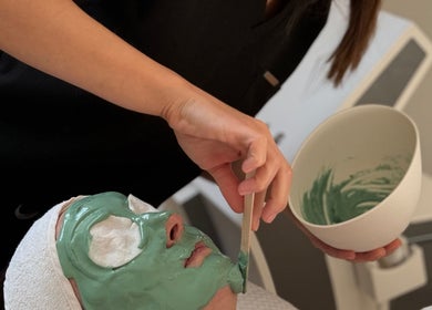 Facial mask application at HD Skin Clinic Lancs in Chorley, England, GB, enhancing skin glow.