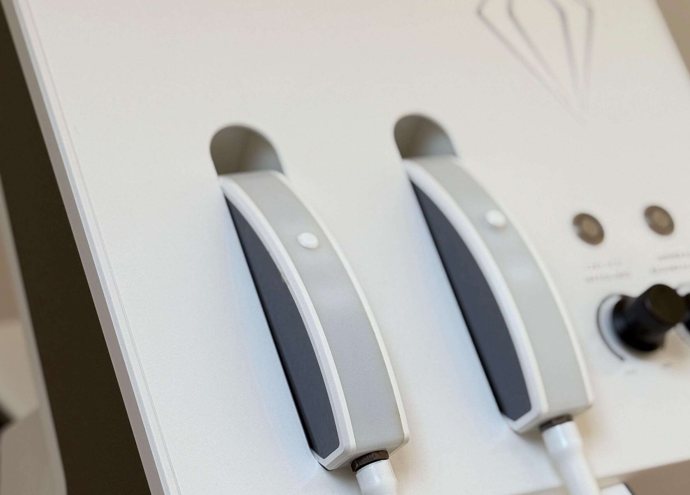 Advanced aesthetic device at HD Skin Clinic Lancs, Euxton, England, GB, offering cutting-edge treatments.