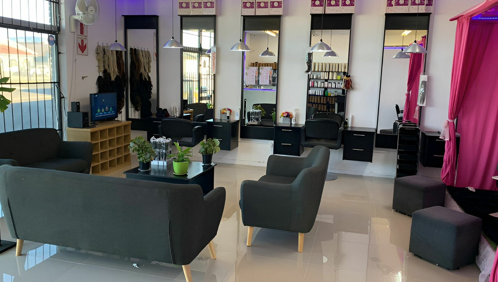 Elegant interior of Be-dazzle Strandfontein, Cape Town, Western Cape, ZA featuring stylish seating and modern decor.