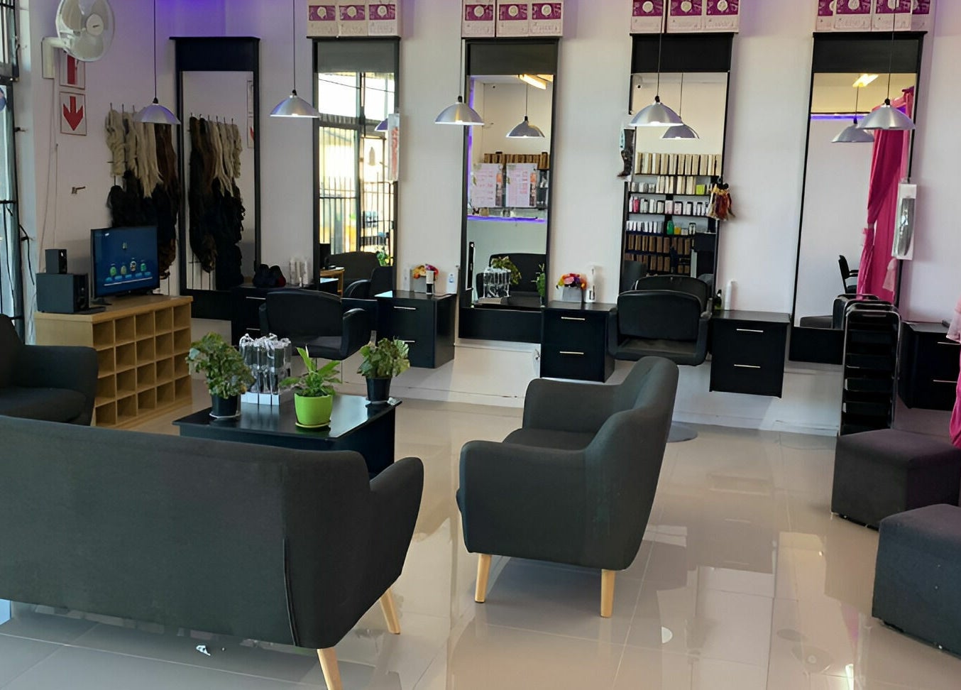 Elegant interior of Be-dazzle Strandfontein, Cape Town, Western Cape, ZA featuring stylish seating and modern decor.