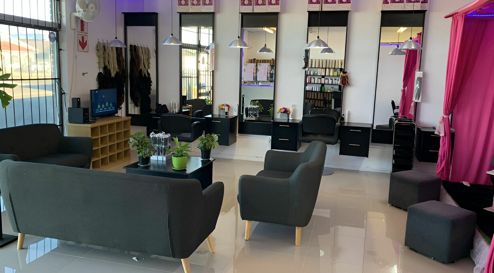 Elegant interior of Be-dazzle Strandfontein, Cape Town, Western Cape, ZA featuring stylish seating and modern decor.