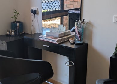 Modern styling station at Arlu Style House, Goondiwindi, Queensland, AU with chic décor and essentials.