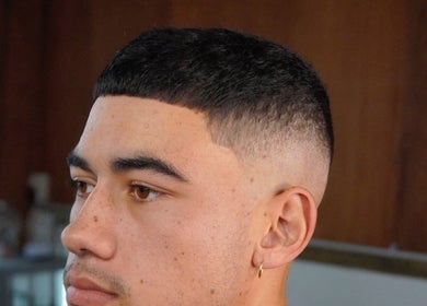 Close-up of a fresh fade haircut at Stay Cut Barbers, Paraparaumu, Wellington, NZ.