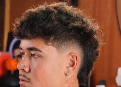 Close-up of a stylish fade haircut at Stay Cut Barbers, Paraparaumu, Wellington, NZ.