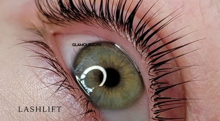 Close-up of lifted eyelashes at Beauty Room by Kamila Borowska, Edinburgh, Scotland, GB.