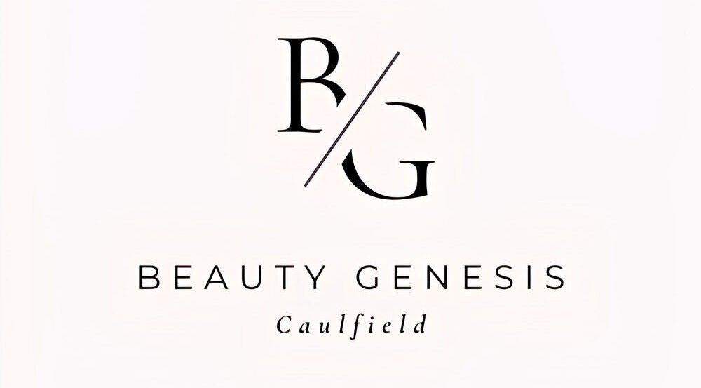 Beauty Genesis logo showcasing elegance, located in Melbourne, Victoria, AU, ideal for beauty and wellness seekers.