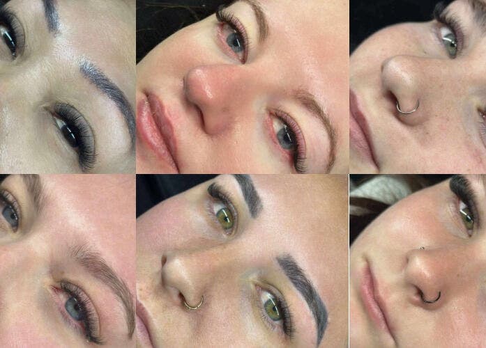 Close-up of eyelash extensions from LeBeauty Studio, Mandurah, Western Australia, AU showcasing precision artistry.