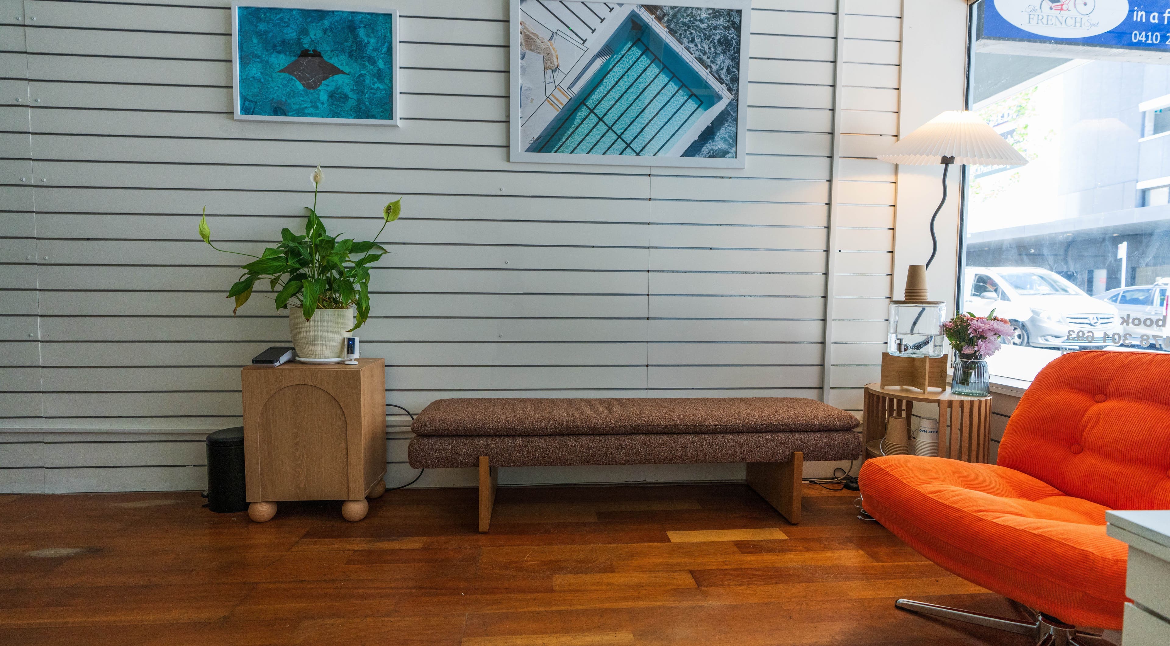 Cozy lounge area at Massage Space, Bondi Junction, New South Wales, AU with seating and decor.