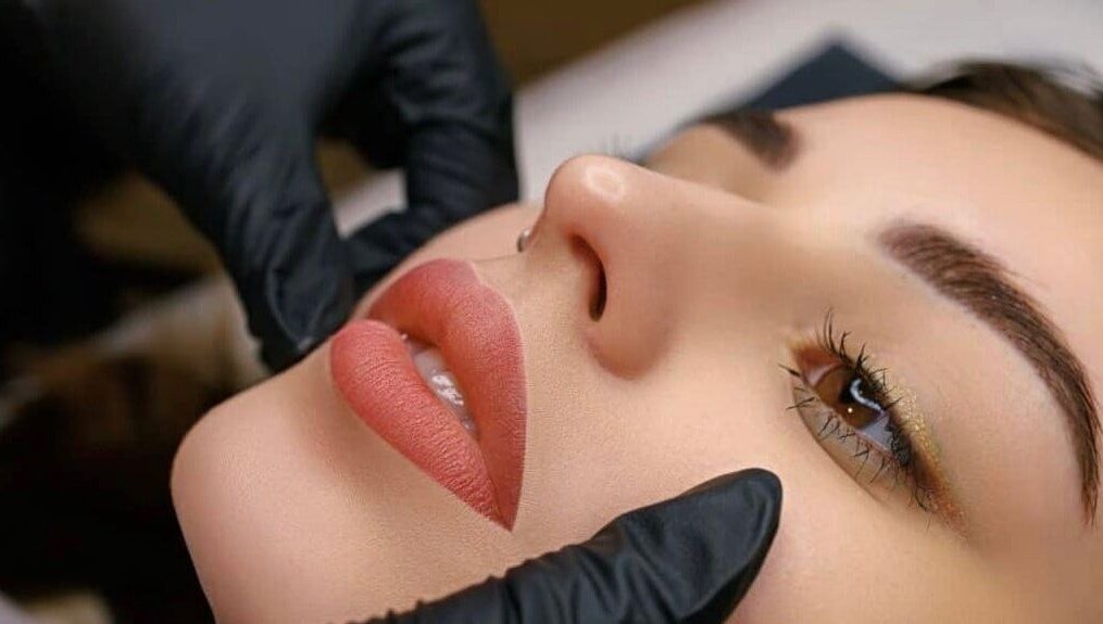 Close-up of lip enhancement at Luxe Aesthetics, Ajax, Ontario, CA. Expert precision and comfort.