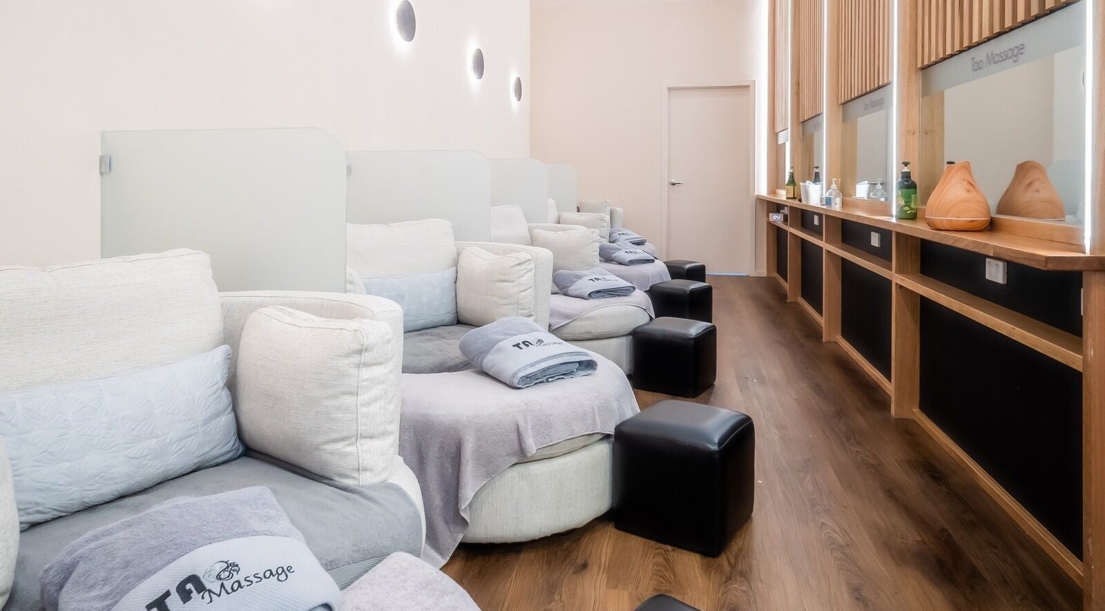 Relaxing massage chairs at Tao Massage Maddingley in Bacchus Marsh, Victoria, AU provide a tranquil spa experience.