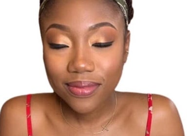 Smiling woman with makeup by Visage the Look, Saint Michael, Saint Michael, BB.