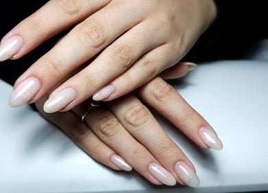 Elegant manicured nails at Absee Nail Studio in Surfers Paradise, Queensland, AU.