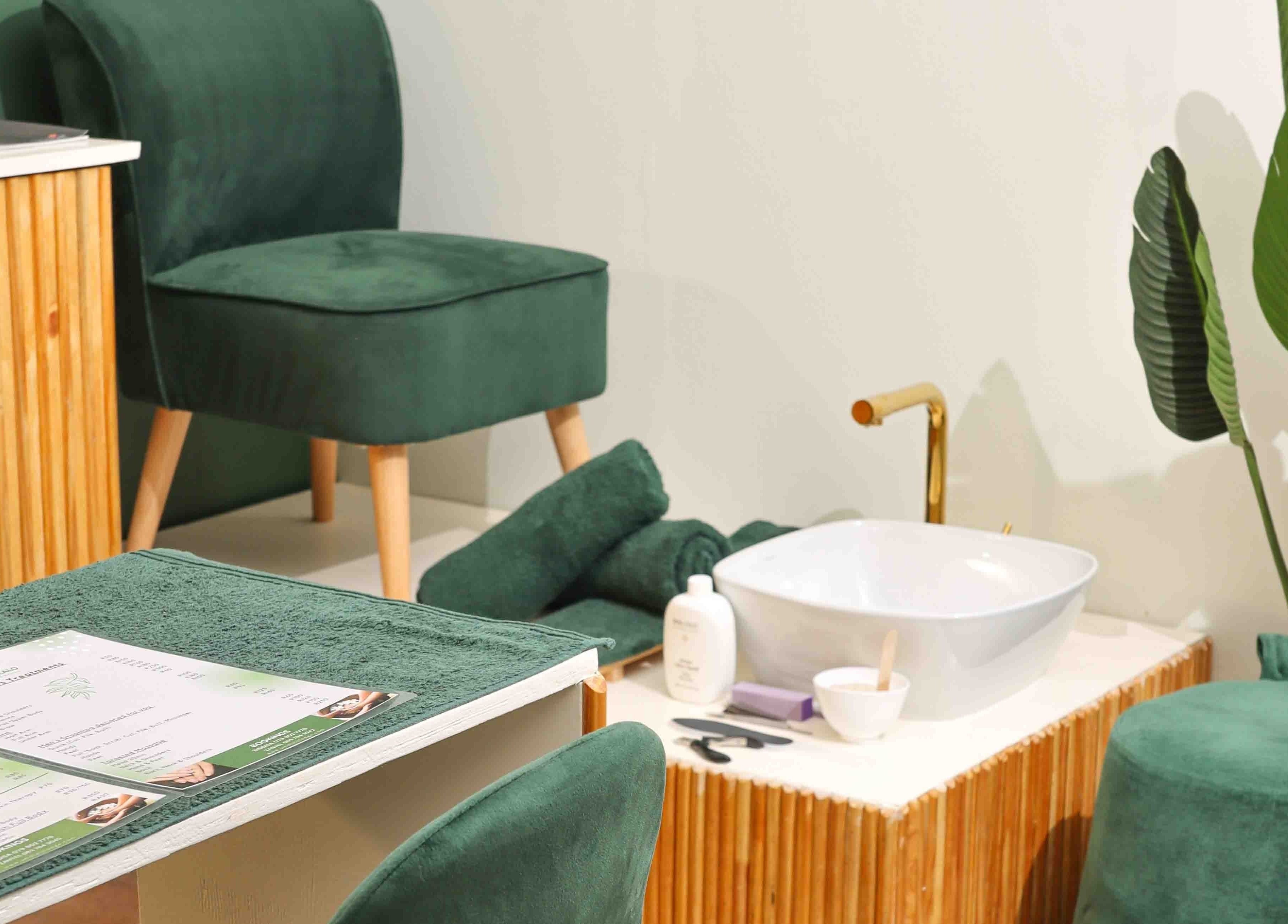 Umdlalo Wellness spa featuring a luxurious pedicure station in Port Shepstone, Kwazulu-natal, ZA.