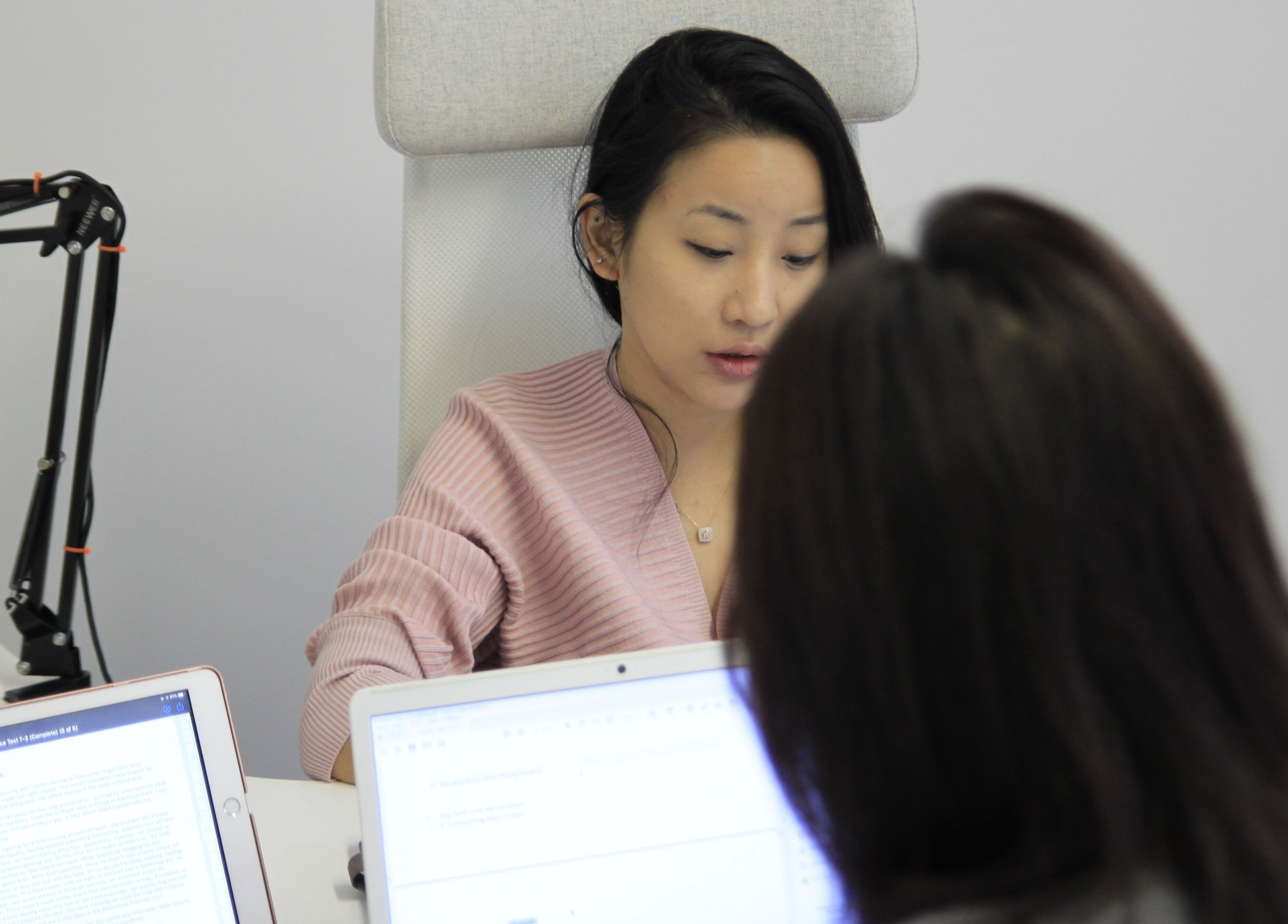 Consultation session at Nohproblem Immigration and Education Consulting, Vancouver, British Columbia, CA.