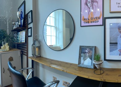 Elegant salon decor with modern styling at The Hair Artist, Dublin, County Dublin, IE.