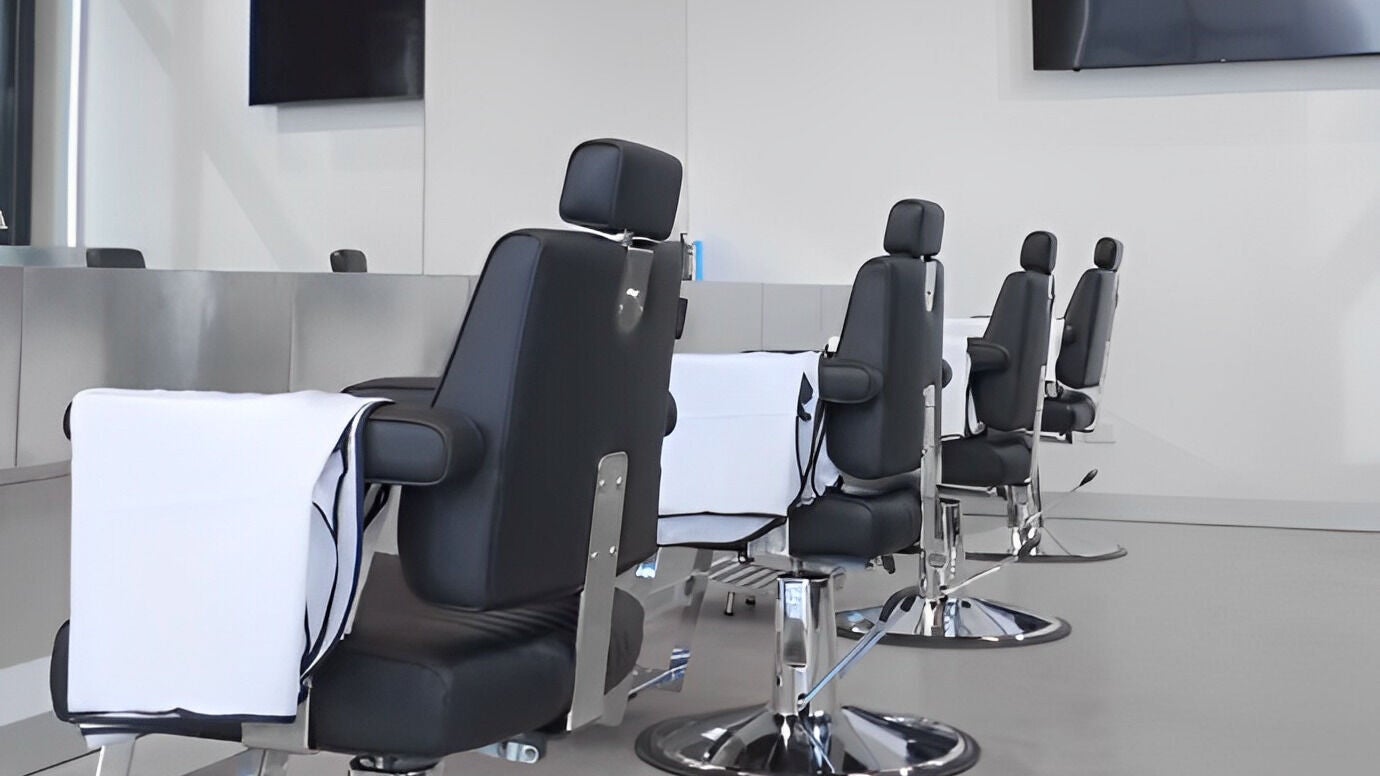 Modern salon chairs at Studio Zero Footscray, Melbourne, Victoria, AU, offering premium wellness experiences.