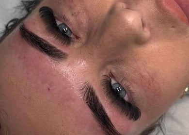 Close-up of styled lashes at Pixi Beauty, Doncaster, England, GB enhancing natural beauty.
