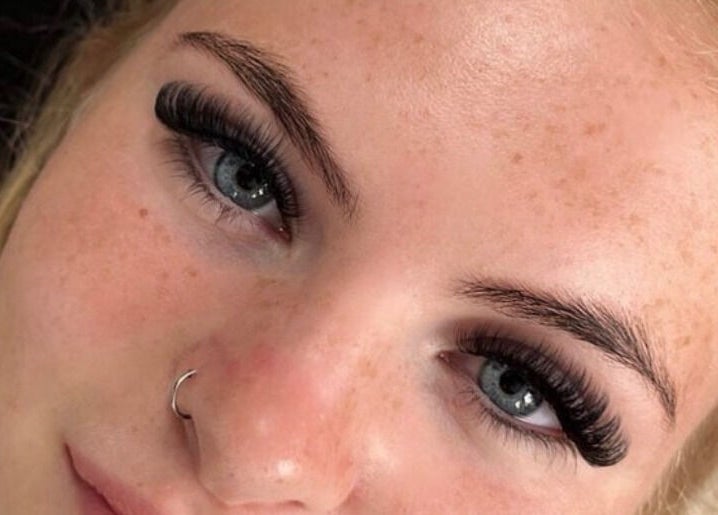 Close-up of beautifully done lashes at Bae Lash Pro in San Jose, California, US.
