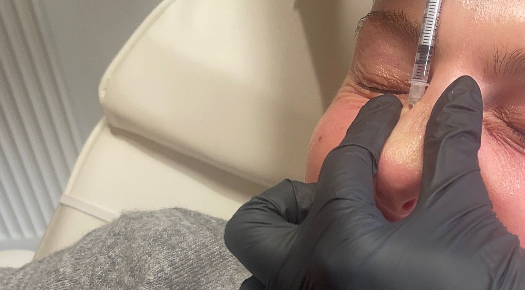 Close-up of facial treatment at KARRINA CRYSTAL l Pmu l Aesthetics | Skin l Beauty, Leeds, England, GB.