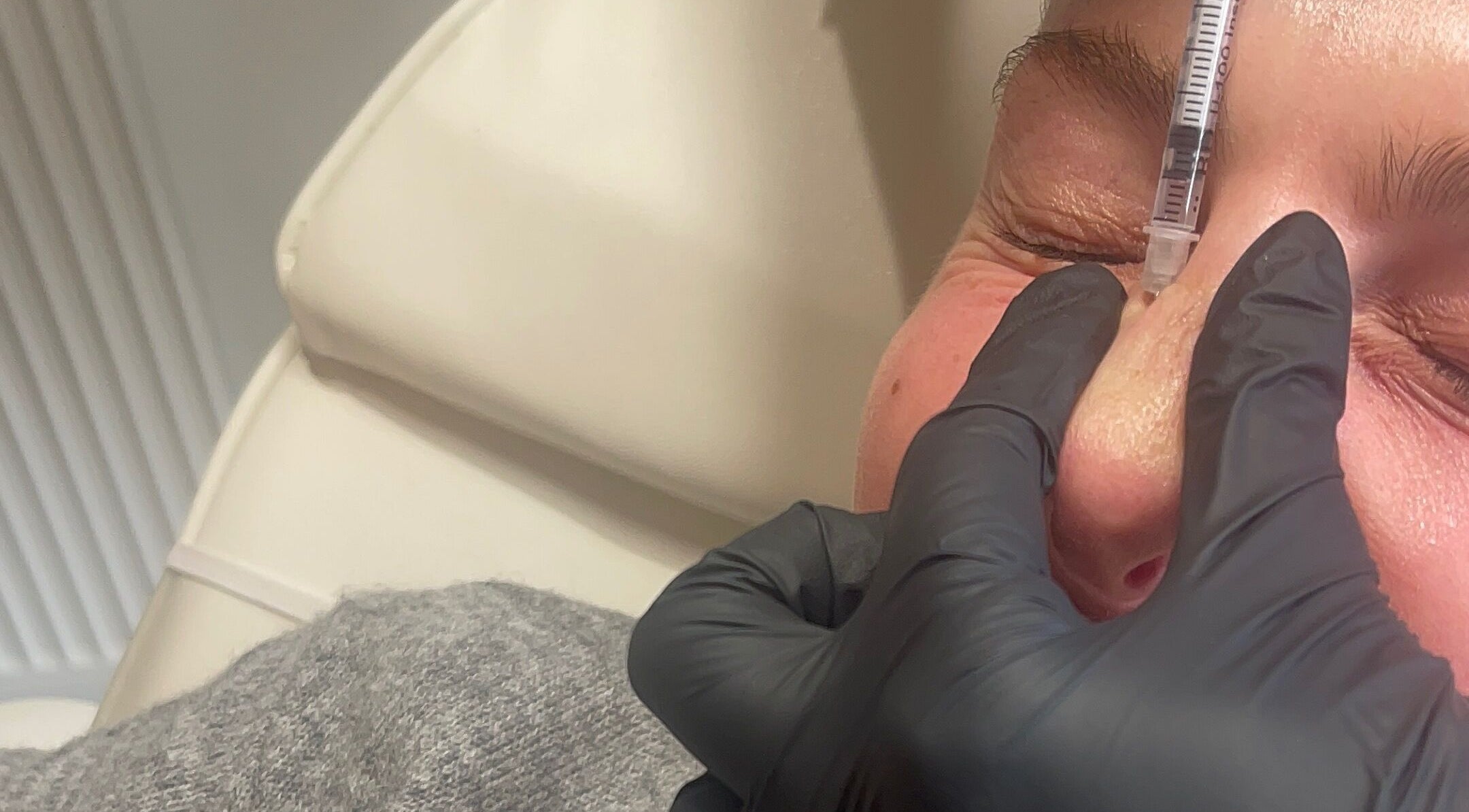 Close-up of facial treatment at KARRINA CRYSTAL l Pmu l Aesthetics | Skin l Beauty, Leeds, England, GB.