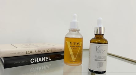 Luxury skincare products at Pebble Beauty London, London, England, GB for a premium wellness experience.