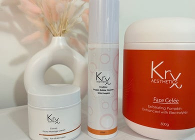 Pebble Beauty London skincare products displayed elegantly on a shelf, London, England, GB.