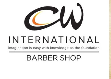 CW International Barbershop logo in Cape Town, ZA, showcasing elegance and style.