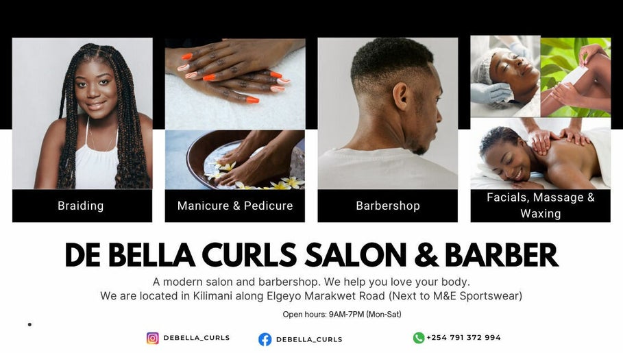 De Bella Curls Spa, Salon & Barber afbeelding 1