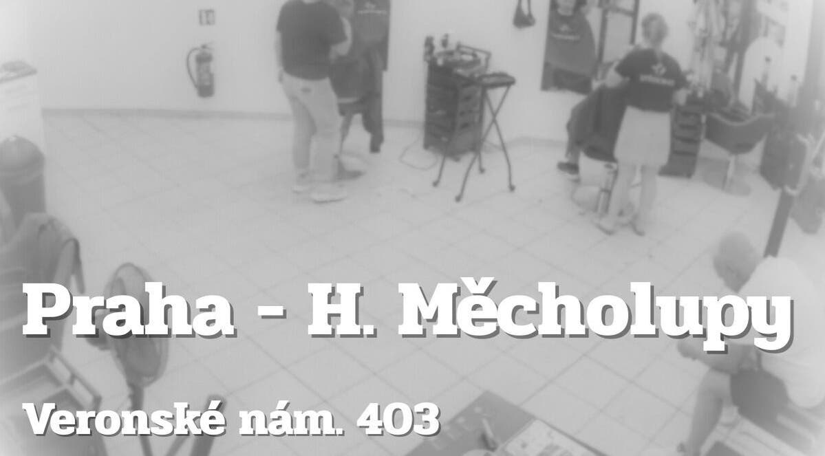 Interiér salonu STŘIHOMAT - Veronské nám. 403, Praha 15, Hlavní Město Praha, Hlavní Město Praha, CZ.