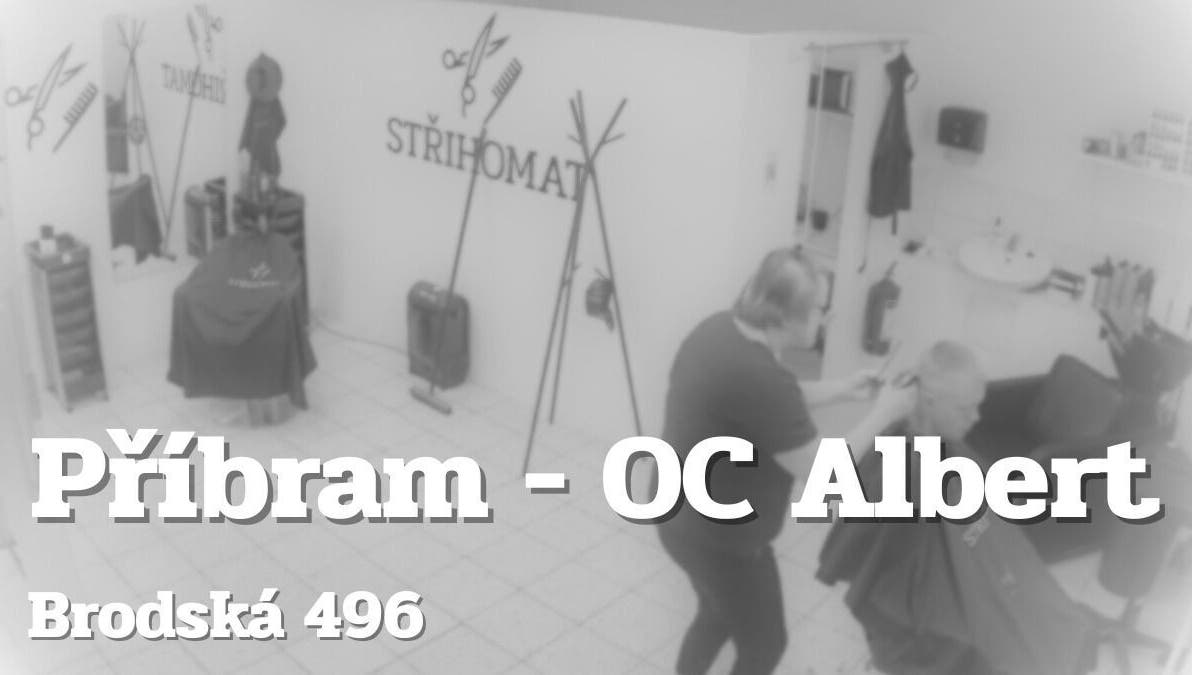 Pohled na interiér salonu STŘIHOMAT - Brodská 496, Příbram, Středočeský Kraj, CZ.