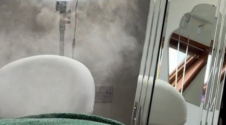 Luxurious spa chair and steam at Natural Beauty Cardiff, located in Cardiff, Wales, GB.