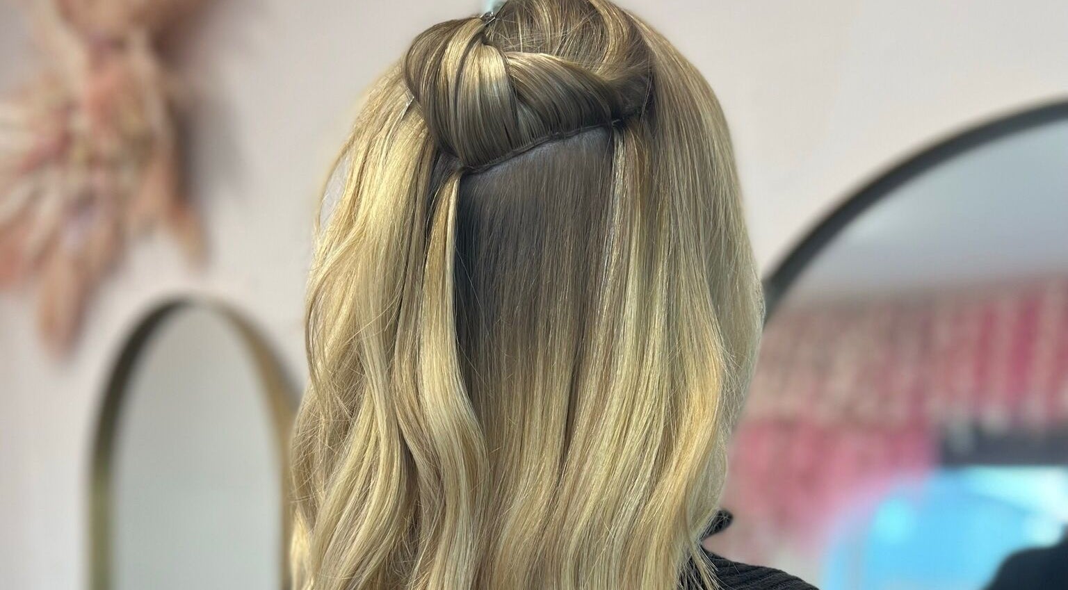 Beautiful blonde hair twist at Liora | Wigs & Hair Extension Studio in Lincoln, England, GB.