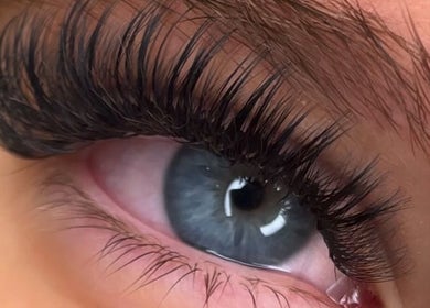 Close-up of a lush eyelash extension at Arebe - Lash Extension Specialist Hampton Beach Peterborough, Peterborough, England, GB.