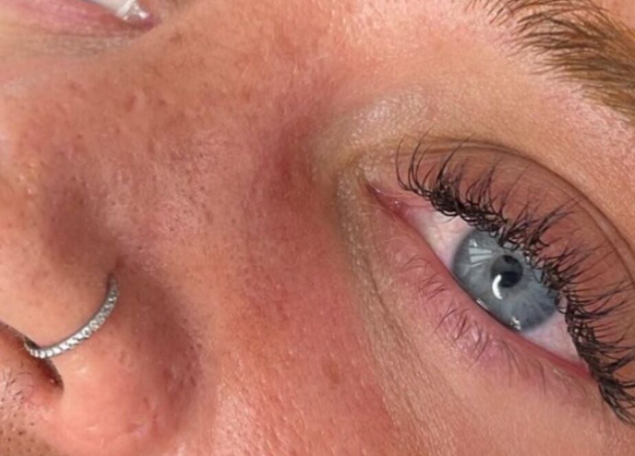 Close-up of elegant lash extensions by Arebe - Lash Extension Specialist Hampton Beach Peterborough, England, GB.