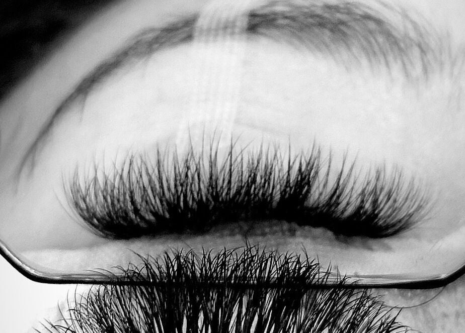Close-up of luxurious eyelash extensions at Thelashlounge, Cape Town, Western Cape, ZA.