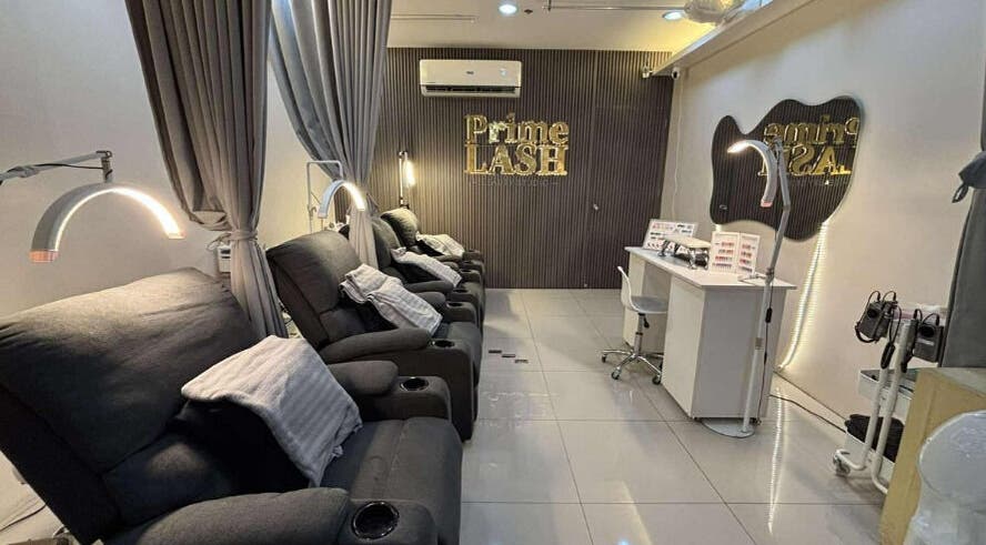 Relaxing interior of PrimeLash - Taft Avenue Branch, Manila, Metro Manila, PH with cozy seats and elegant decor.