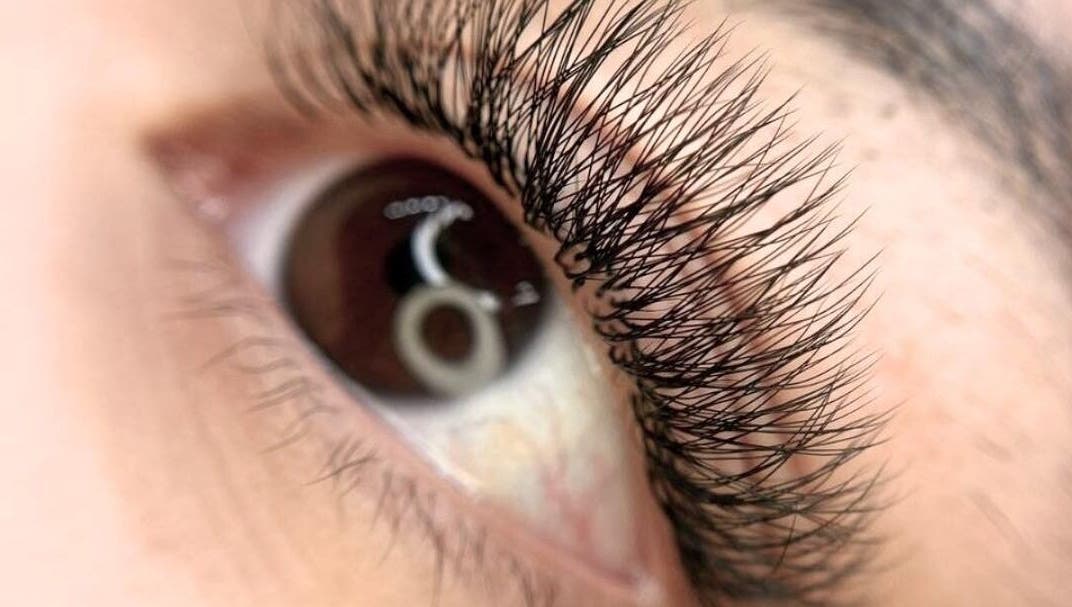 Close-up of eye with lush lashes at PrimeLash Nook - Makati, located in Makati City, Metro Manila, PH.