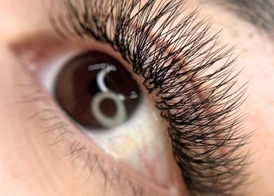 Close-up of eye with lush lashes at PrimeLash Nook - Makati, located in Makati City, Metro Manila, PH.