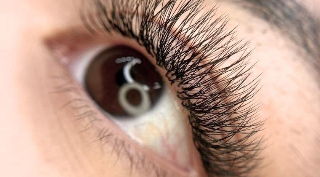 Close-up of eye with lush lashes at PrimeLash Nook - Makati, located in Makati City, Metro Manila, PH.